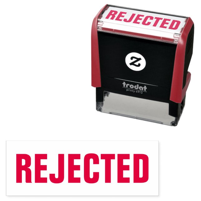 Abgelehnte Briefmarke Permastempel (Beispiel)