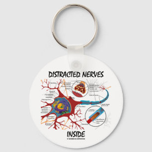 Abgelenktes Nerven-Innere (Synapse) Schlüsselanhänger