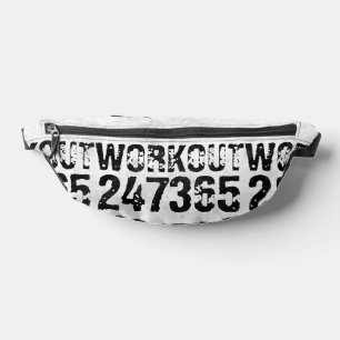 Abgenutzt und zerkratzt Text Workout 247365 rustik Bauchtasche