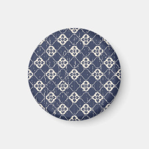 Abgenutzte Blumen: Vintage Nahtlos Magnet