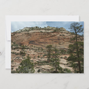 Abgenutzte Felsmauern im Zion-Nationalpark Karte