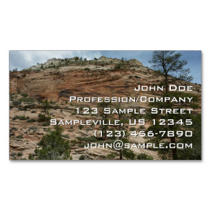 Abgenutzte Felsmauern im Zion-Nationalpark Magnetische Visitenkarte