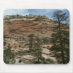 Abgenutzte Felsmauern im Zion-Nationalpark Mousepad