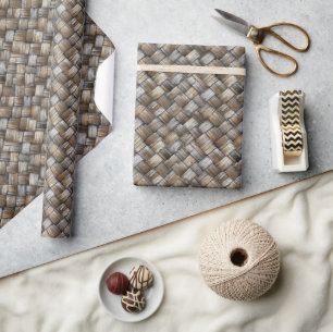Abgenutzte verwitterte Holzgewebe-Textur Geschenkpapier