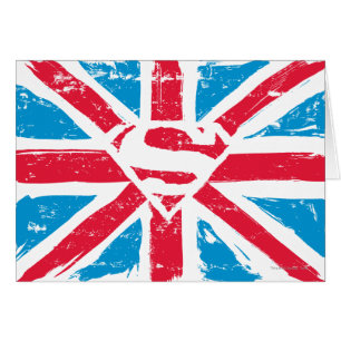 Abgenutzter S-Schild über der Flagge