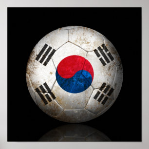 Abgenutzter südkoreanischer poster