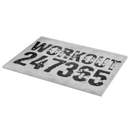 Abgenutzter und kratzter Text Workout 247365 rusti Schneidebrett