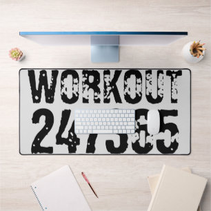 Abgenutzter und zerkratzter Text Workout 247365 sc Schreibtischunterlage