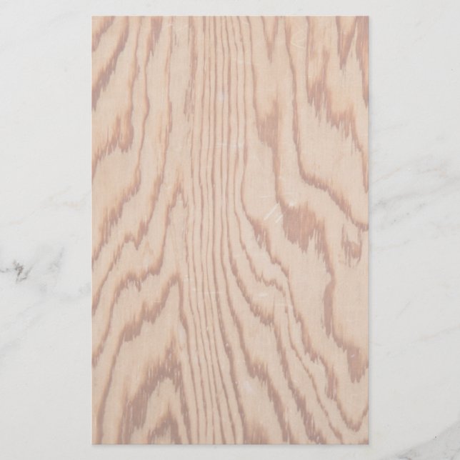 Abgenutztes hölzernes Korn Briefpapier (Vorderseite)