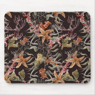Abgenutztes Meer-Leben-Muster Mousepad