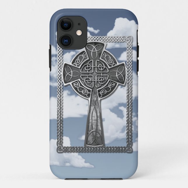 Abgenutztes Metallkreuz Case-Mate iPhone Hülle (Rückseite)