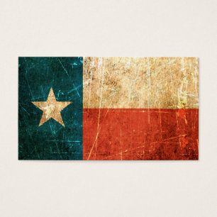Abgeriebene und getragene Texas-Flagge
