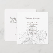 Abgerundete schwarze und weiße florale Linienkunst