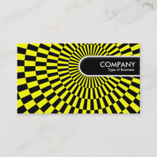 Abgerundetes Edge-Tag - Op Art 03 Visitenkarte