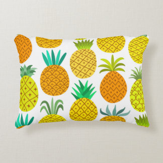 Abgeschiedene Ananas: Vintages nahtloses Muster. Dekokissen