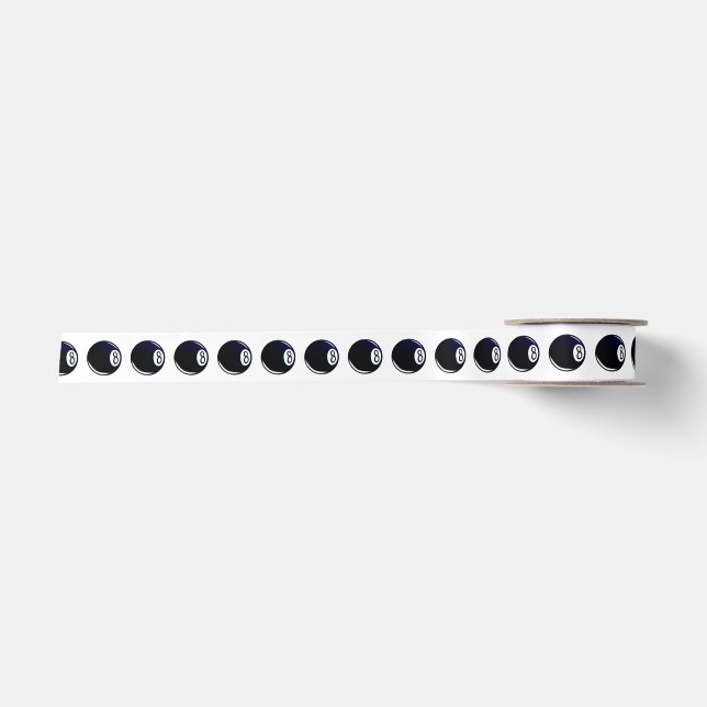 Abgeschiedener Aight Ball Satinband (Vorderseite)