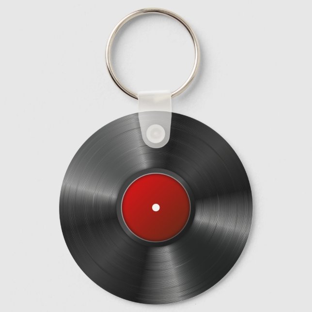 Abgeschiedener Vinyl-Rekord Schlüsselanhänger (Vorderseite)
