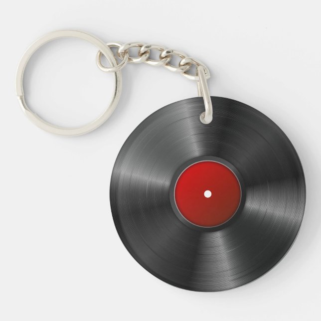 Abgeschiedener Vinyl-Rekord Schlüsselanhänger (Vorderseite)