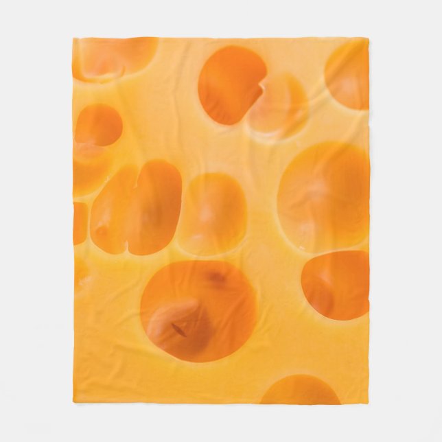 Abgeschiedenes Stück Käse. Fleecedecke (Vorderseite)