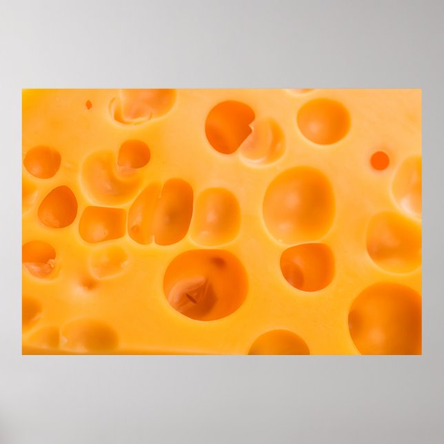 Abgeschiedenes Stück Käse. Poster (Vorne)