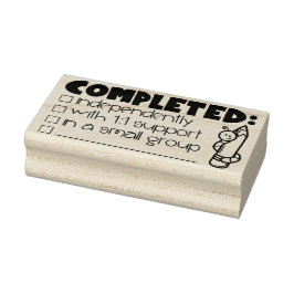 Abgeschlossene Briefmarke - Briefmarke des Lehrers Gummistempel