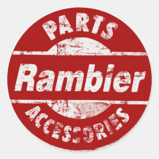ABGESCHLOSSENE RAMBLER-TEILE RUNDER AUFKLEBER