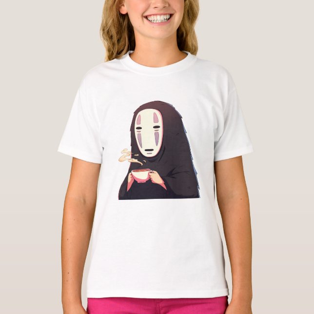 Abgeschwächt - Anime-Tee mit Maske T-Shirt (Vorderseite)