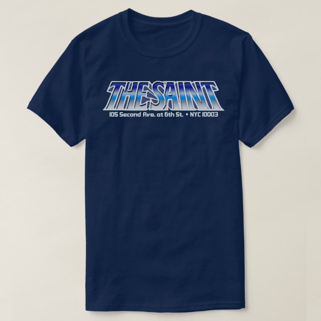 Abgesehen vom Saint 80er Gay Nightclub NYC 1 T-Shirt (Design vorne)