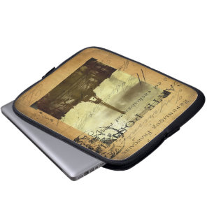 Abgestempeltes Paris Laptopschutzhülle