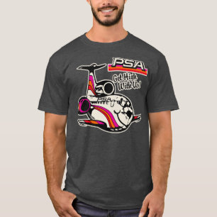 Abgestorbene PSA Airlines erhalten hohen 70er 80er T-Shirt