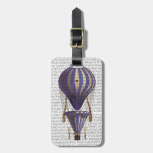 Abgestuftes Heißluft-Ballon-Blau Gepäckanhänger