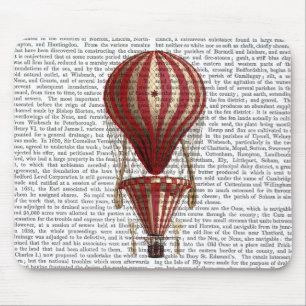Abgestuftes Heißluft-Ballon-Druck-Rot Mousepad