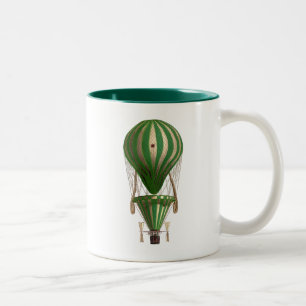 Abgestuftes Heißluft-Ballon-Grün Zweifarbige Tasse