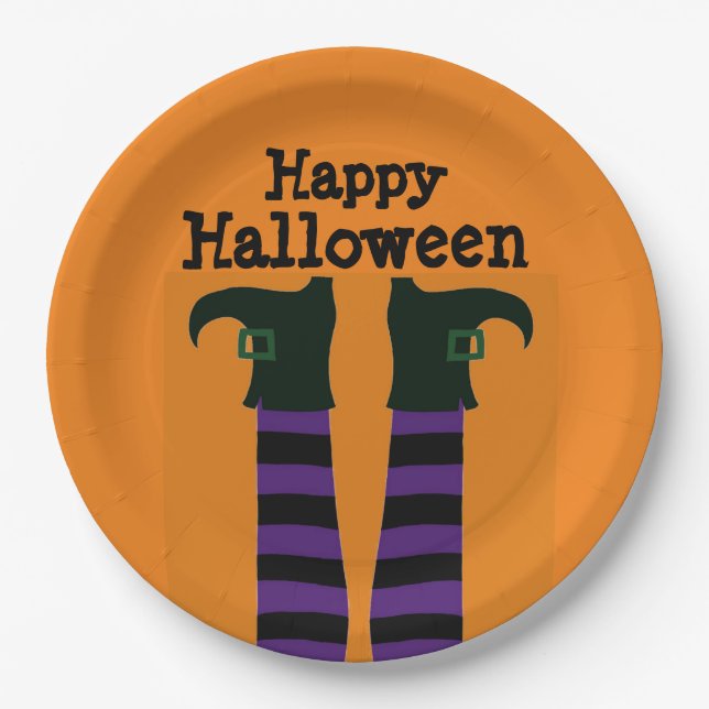 Abgestürzte Teller für das Halloween-Party-Papier (Vorderseite)