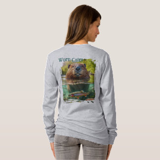 Abgetragen Calm | Hirsch und Biber am Trout Creek T-Shirt