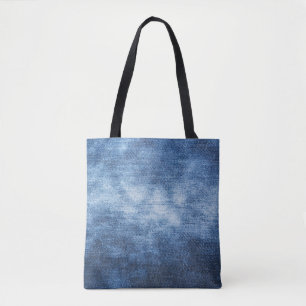 Abgetragener Denim-Stoff, texturierter Hintergrund Tasche