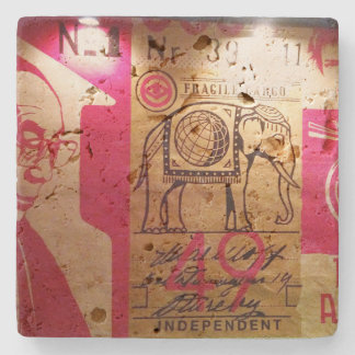 Abgetragener Untersetzer