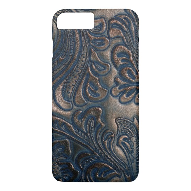 Abgetragenes Vintages dunkelbraunes Leder Case-Mate iPhone Hülle (Rückseite)