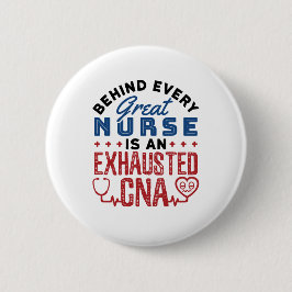 Abgezogener CNA-zertifizierter Krankenpflegeassist Button
