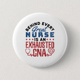 Abgezogener CNA-zertifizierter Krankenpfleger Button