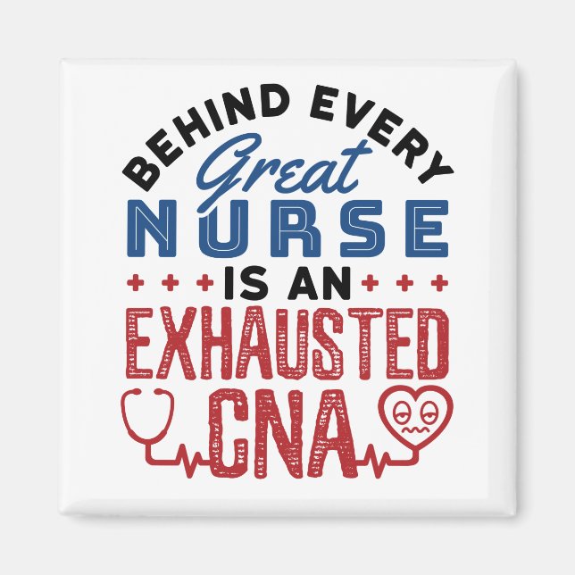 Abgezogener CNA-zertifizierter Krankenpfleger Magnet (Vorne)
