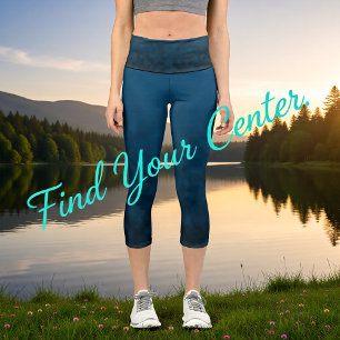 Abgrund-Stille Capri Leggings