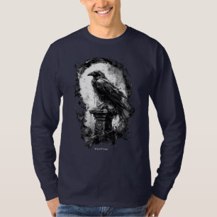 Abgrundblick Gothic Rabe Heavy Metal Langarmshirt T-Shirt