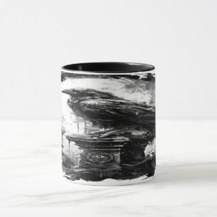 Abgrundblick Heavy Metal Raben-Schädel Tasse