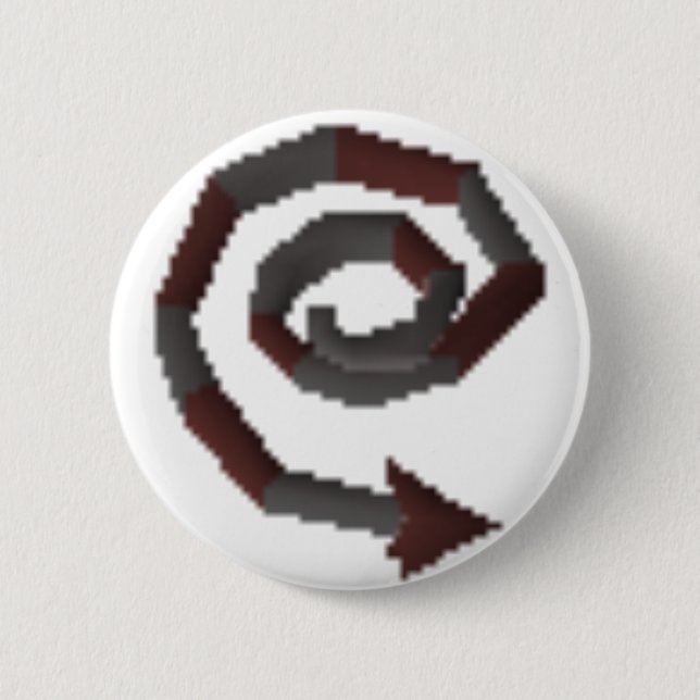 Abgrundtiefes Peitsche-Button Button (Vorderseite)
