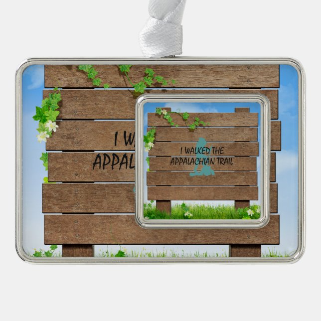 ABH appalachischer Hinterwanderer Rahmen-Ornament Silber (Vorderseite)