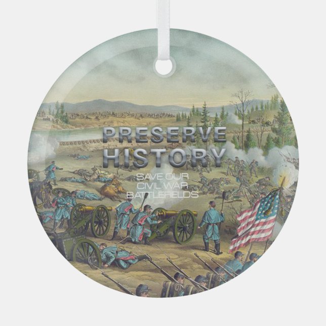 ABH bewahrt Zivile Kriegsbeute auf Schlachtfeldern Ornament Aus Glas (Vorderseite)