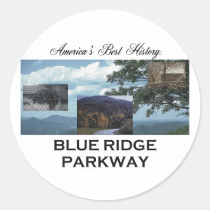 ABH Blau Ridge Runder Aufkleber