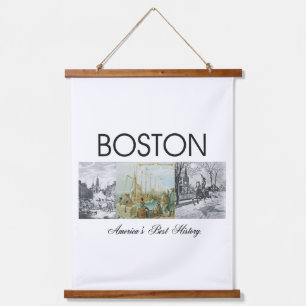 ABH Boston Wandteppich Mit Holzrahmen