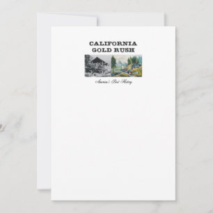 ABH California Gold Rush Mitteilungskarte